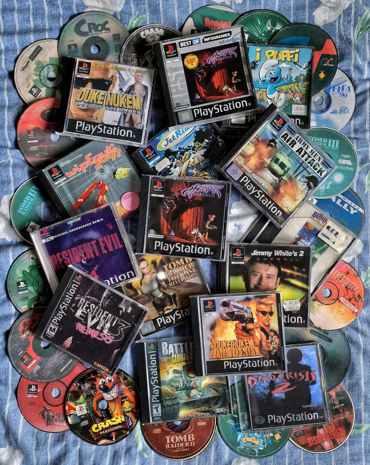 Physical video game cartridges, discs, and cases