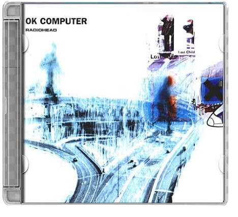 Compact disc displayed beside its album case
